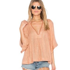 👚Free People Get Over It Striped Pullover Top